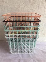 Lot of 6 Wire Baskets
