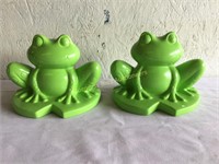 Pair of Ceramic Garden Frogs