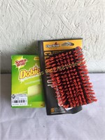 New Char Broil Grill Brush & 3 Pack Pads