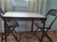 Childs Game Table with 2 Chairs