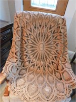 Hand Crocheted Lace Tablecloth