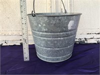 # 14 Galvanized Bucket in Great Condition