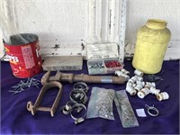 Nails, Clamps, Old Insulators, Bolts & Screws