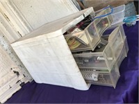 3 Drawer Plastic Drawers and Contents (1)