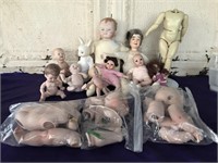Large Lot of Ceramic/Porcelain Dolls