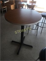 Brown Round Bar Table 41x30
