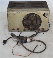 Vintage Remote Radio Vacuum Tube Car W No Tuner
