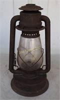 C T Ham Vintage Tall Globe Kerosene Lantern 15"
