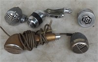 5 Vintage Elctro Voice Astatic Microphone Heads