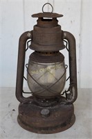 Vintage Sta Lit Warren Ohio Kerosene Lantern 14"
