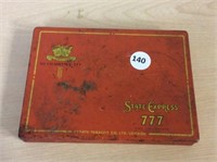 Vintage Tin - State Express 777 Cigarettes