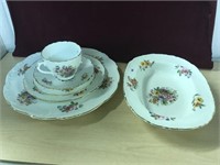 Coalport Fragrance 5pc Place Setting And Serving