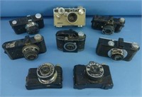 Collection of old cameras