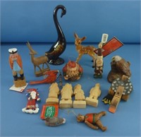 Collection of Wood Carvings & Figurines
