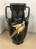 Double Handled Vase - Bird On Side