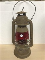 Vintage Beacon Lantern - Red Glass