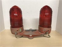 Pair Of Mounted Dock Or Boat Lights -