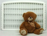 Teddy Bear & Folding Baby Barrier