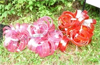 Red & Pink Plastic Rings