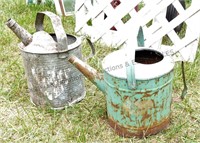 Watering Cans / Metal x2