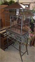Large Metal Bird Cage on Stand