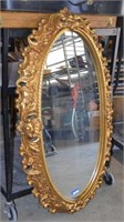 Plastic Ornate-Style Framed Mirror