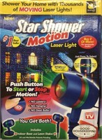 Star Shower Motion Laser Light $50 Retail
