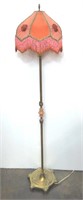 Victorian Floor Lamp with Fringed Shade