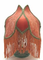 Antique Victorian Fringed Lamp Shade