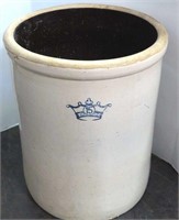 15 Gallon Blue Crown Stoneware Crock