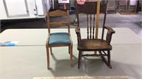 2 child's chairs