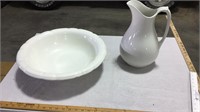 Pitcher and bowl