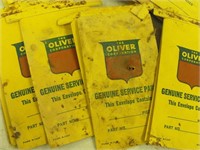Large lot of Oliver parts bags
