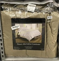 Full/Queen down alternative comforter- khaki