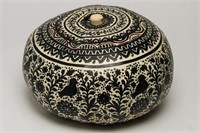 Mexican Painted & Lacquered Gourd Bowl