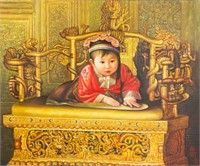 Shang Yi Chinese Oil on Canvas Dated 1978