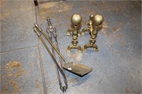 Brass Andirons & Fire Dogs