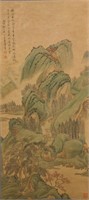 Wang Hui 1632-1717 Watercolour on Paper Scroll