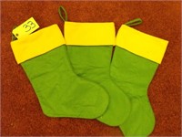 Lot of 3 John Deere Stockings