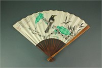 Zhang Daqian 1899-1983 Chinese Watercolour on Fan