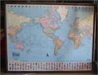 Large "Colorprint" Map of the World