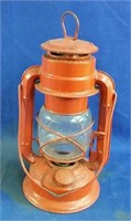 Antique hurricane lantern 9"H