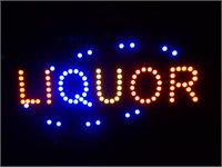 NEW LED SIGN - "LIQUOR"