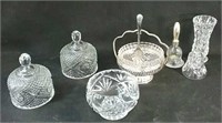 Assorted Crystal dishes & extras