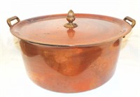 Metal Pan With Copper Finish