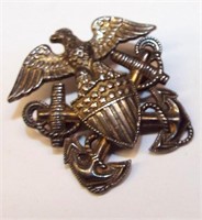 Sterling Silver & 10k Gold Filled Military Pin