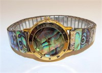 Suizo Wrist Watch With Abalone