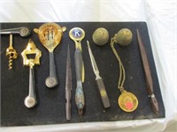 Bar Set, Letter Openers,  Brass Shakers, More