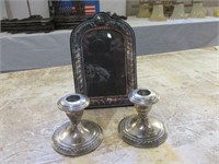 Weight Sterling Candle Holders, Frame