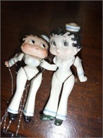 Lot #87 Pair of vintage Betty Boop ceramic do